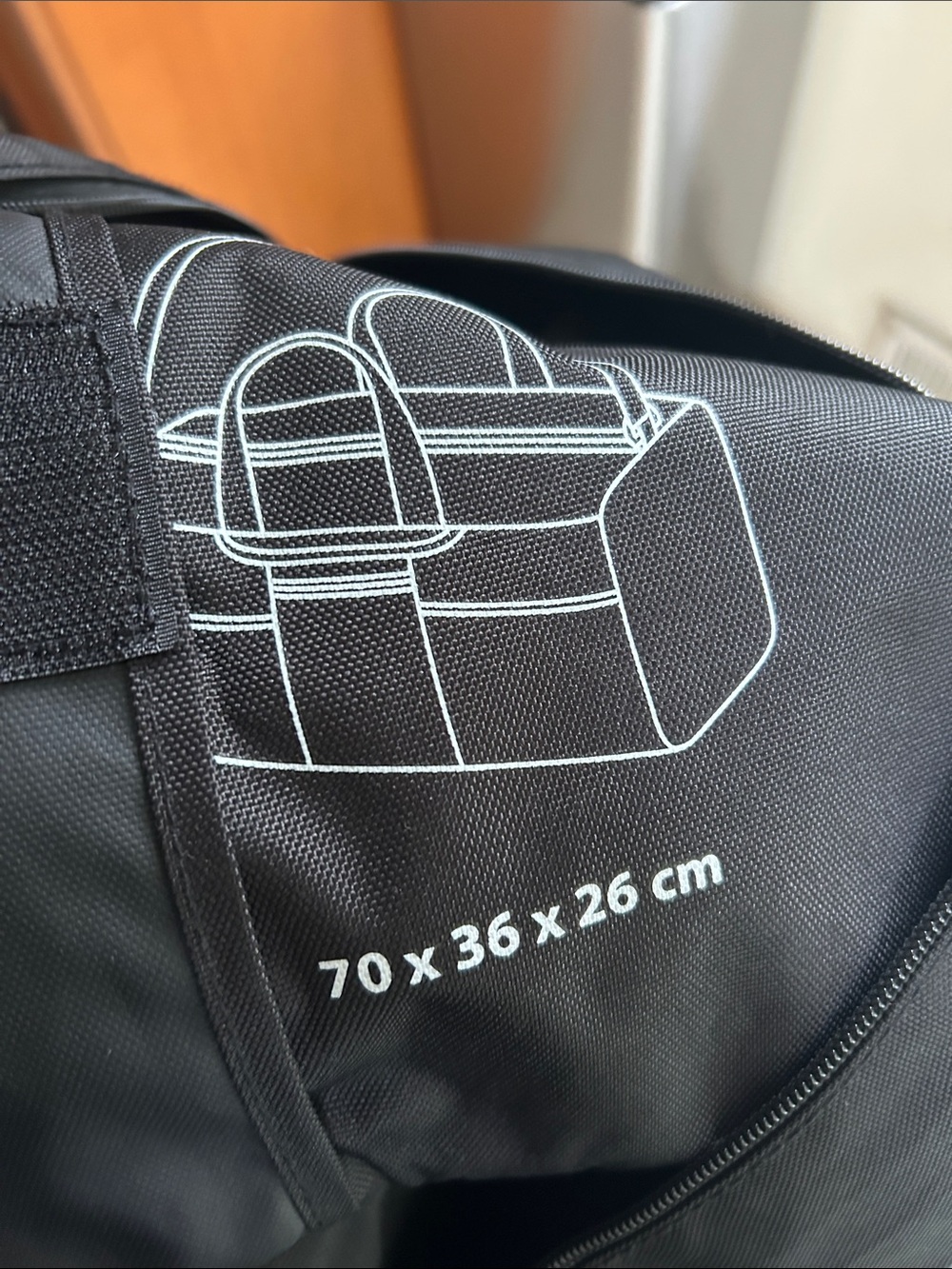 Black Travel Duffle Bag - Black
